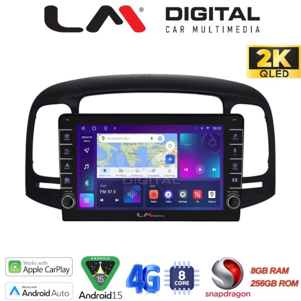 LM Digital - LM ZQ8269 GPS Οθόνη OEM Multimedia Αυτοκινήτου για Hyundai Accent 2006 > 2012 (CarPlay/AndroidAuto/BT/GPS/WIFI/GPRS) - Image 1