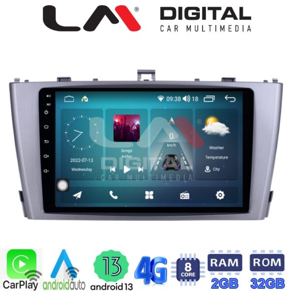 LM Digital - LM ZR8027 GPS Οθόνη OEM Multimedia Αυτοκινήτου για TOYOTA AVENSIS T27 2009 > 2016  (CarPlay/AndroidAuto/BT/GPS/WIFI/GPRS) - Image 2