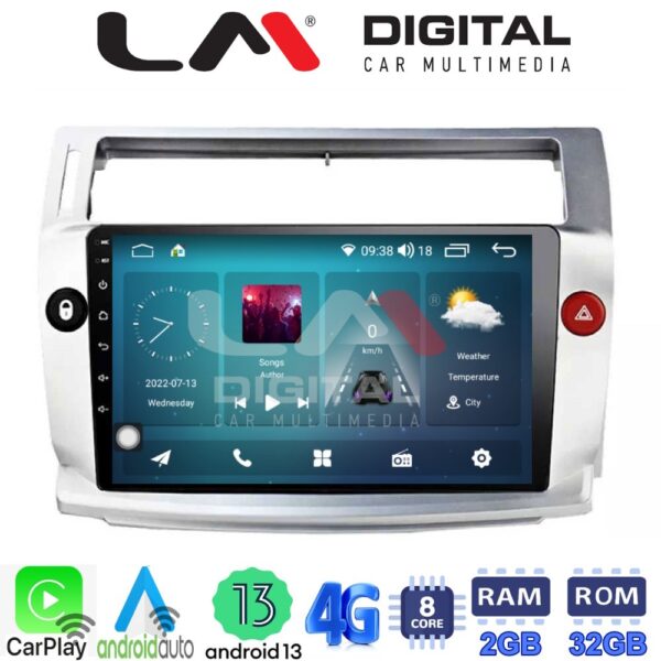 LM Digital - LM ZR8088 GPS Οθόνη OEM Multimedia Αυτοκινήτου για CITROEN C4 2004 > 2011 (CarPlay/AndroidAuto/BT/GPS/WIFI/GPRS) - Image 2