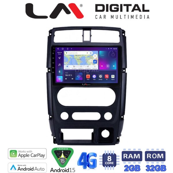LM Digital - LM ZR8186 GPS Οθόνη OEM Multimedia Αυτοκινήτου για SUZUKI JIMNY 2007 > 2018   (CarPlay/AndroidAuto/BT/GPS/WIFI/GPRS) - Image 1