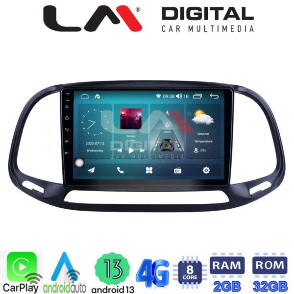 LM Digital - LM ZR8197 GPS Οθόνη OEM Multimedia Αυτοκινήτου για Fiat Doblo - Combo 2015 > 2018 (CarPlay/AndroidAuto/BT/GPS/WIFI/GPRS) - Image 2