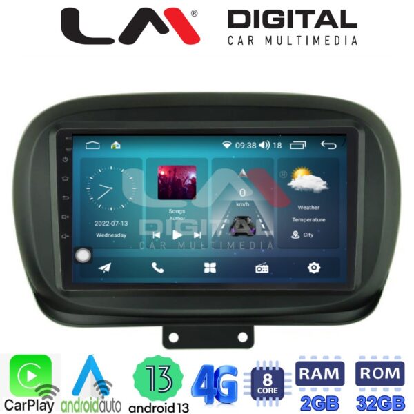 LM Digital - LM ZR8199 GPS Οθόνη OEM Multimedia Αυτοκινήτου για FIAT 500X 2014> (CarPlay/AndroidAuto/BT/GPS/WIFI/GPRS) - Image 2