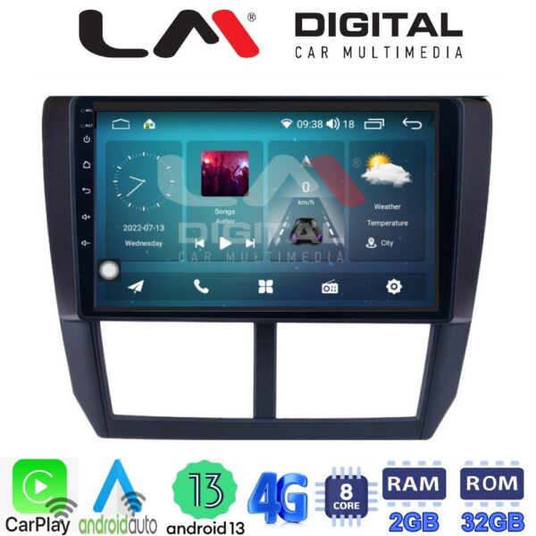 LM Digital - LM ZR8272 GPS Οθόνη OEM Multimedia Αυτοκινήτου για SUBARU IMPREZA-FORESTER 2009>2012 (CarPlay/AndroidAuto/BT/GPS/WIFI/GPRS) - Image 2