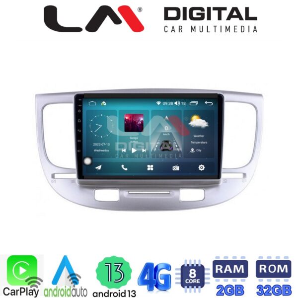 LM Digital - LM ZR8423 GPS Οθόνη OEM Multimedia Αυτοκινήτου για KIA RIO 2005>2011 (CarPlay/AndroidAuto/BT/GPS/WIFI/GPRS) - Image 2