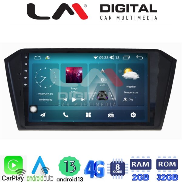 LM Digital - LM ZR8519 GPS Οθόνη OEM Multimedia Αυτοκινήτου για VW PASSAT 2015> (CarPlay/AndroidAuto/BT/GPS/WIFI/GPRS) - Image 2