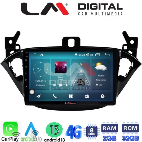 LM Digital - LM ZR8521 GPS Οθόνη OEM Multimedia Αυτοκινήτου για Opel Corsa E 2015 > 2018 (CarPlay/AndroidAuto/BT/GPS/WIFI/GPRS) - Image 2