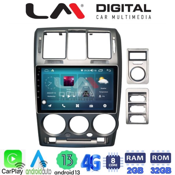 LM Digital - LM ZR8719 GPS Οθόνη OEM Multimedia Αυτοκινήτου για Hyundai Getz 2002 > 2013 (CarPlay/AndroidAuto/BT/GPS/WIFI/GPRS) - Image 2