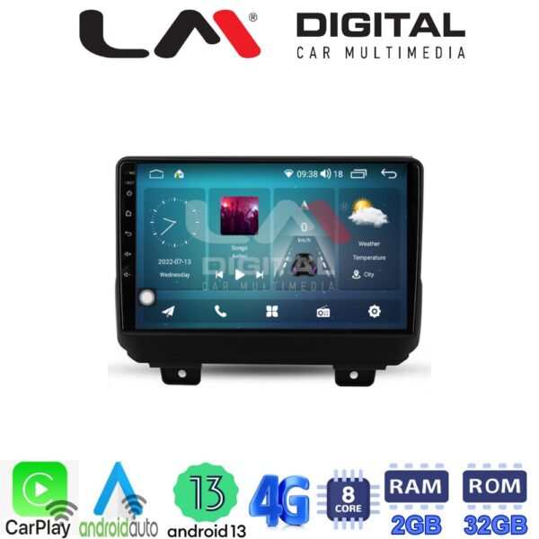 LM Digital - LM ZR8746 GPS Οθόνη OEM Multimedia Αυτοκινήτου για JEEP WRANGLER 2018> (CarPlay/AndroidAuto/BT/GPS/WIFI/GPRS) - Image 2