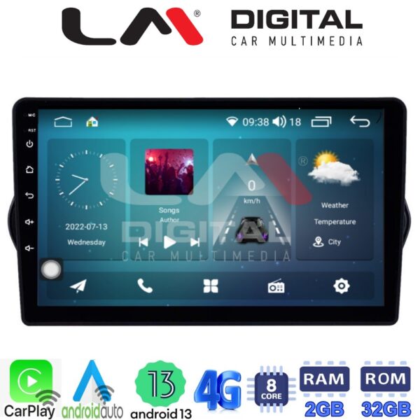 LM Digital - LM ZR8747 GPS Οθόνη OEM Multimedia Αυτοκινήτου για FIAT TIPO 2015>   (CarPlay/AndroidAuto/BT/GPS/WIFI/GPRS) - Image 2