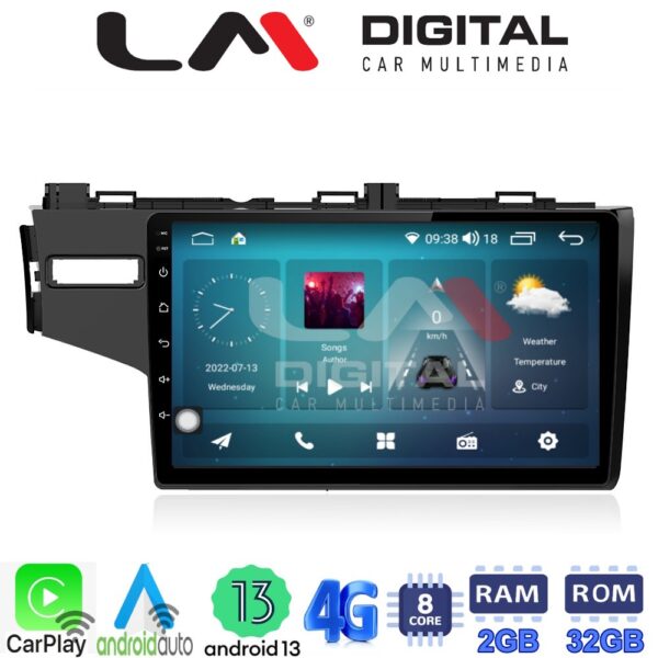 LM Digital - LM ZR8760 GPS Οθόνη OEM Multimedia Αυτοκινήτου για HONDA JAZZ 2013> (CarPlay/AndroidAuto/BT/GPS/WIFI/GPRS) - Image 2