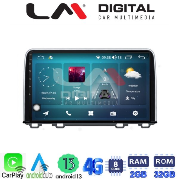 LM Digital - LM ZR8813 GPS Οθόνη OEM Multimedia Αυτοκινήτου για HONDA  CRV 2017> (CarPlay/AndroidAuto/BT/GPS/WIFI/GPRS) - Image 2