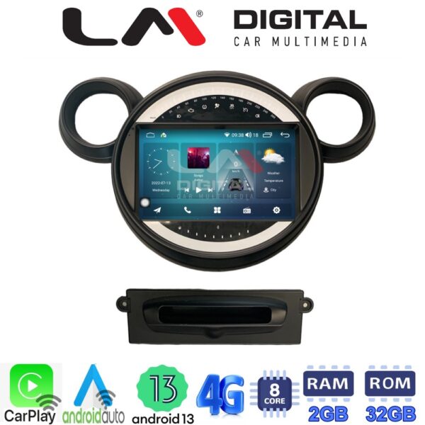 LM Digital - LM ZR8835 GPS Οθόνη OEM Multimedia Αυτοκινήτου για MINI Clubman '07>'14 & Countryman '10>'16 & Paceman '12>'16 & Cooper '07>'14 (CarPlay/AndroidAuto/BT/GPS/WIFI/GPRS) - Image 2