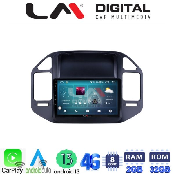 LM Digital - LM ZR8990 GPS Οθόνη OEM Multimedia Αυτοκινήτου για Mitsubishi Pajero 1999 > 2006 (CarPlay/AndroidAuto/BT/GPS/WIFI/GPRS) - Image 2