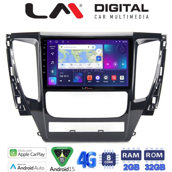 LM Digital - LM ZR8992 GPS Οθόνη OEM Multimedia Αυτοκινήτου για Mitsubishi Pajero 2014> (CarPlay/AndroidAuto/BT/GPS/WIFI/GPRS) - Image 1