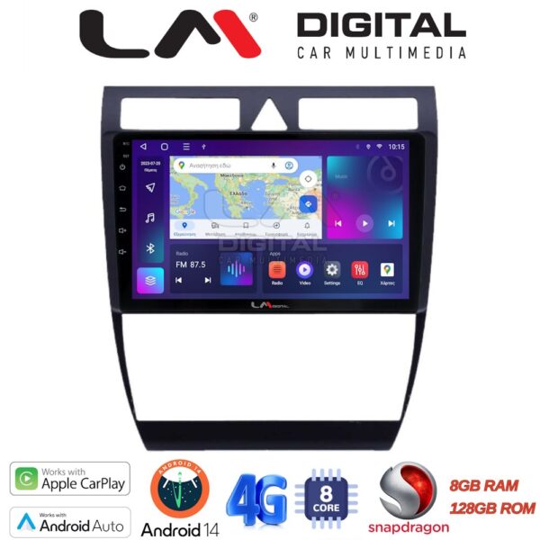 LM Digital - LM ZT8102 GPS Οθόνη OEM Multimedia Αυτοκινήτου για Audi A6 1998 > 2004 (CarPlay/AndroidAuto/BT/GPS/WIFI/GPRS) - Image 1