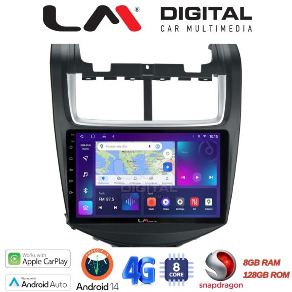 LM Digital - LM ZT8108 GPS Οθόνη OEM Multimedia Αυτοκινήτου για Chevrolet Aveo 2014>2017 (CarPlay/AndroidAuto/BT/GPS/WIFI/GPRS) - Image 1