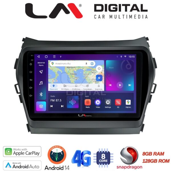 LM Digital - LM ZT8309 GPS Οθόνη OEM Multimedia Αυτοκινήτου για HY SANTA FE 2013 > 2017HY IX45 (CarPlay/AndroidAuto/BT/GPS/WIFI/GPRS) - Image 1