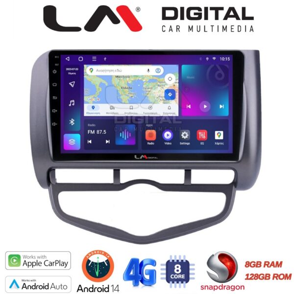 LM Digital - LM ZT8731 GPS Οθόνη OEM Multimedia Αυτοκινήτου για Honda Jazz 2003 - 2008 (CarPlay/AndroidAuto/BT/GPS/WIFI/GPRS) - Image 1