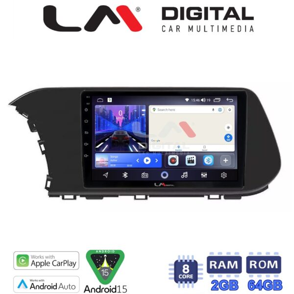 LM Digital - LM ZW8229 GPS Οθόνη OEM Multimedia Αυτοκινήτου για Hyundai i20 2021 > (CarPlay/AndroidAuto/BT/GPS/WIFI) - Image 1