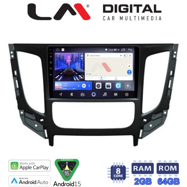 LM Digital - LM ZW8230 GPS Οθόνη OEM Multimedia Αυτοκινήτου για Mitsubishi L200 2014 >Μόνο για αυτοκίνητα με Κλιματισμό (CarPlay/AndroidAuto/BT/GPS/WIFI) - Image 1