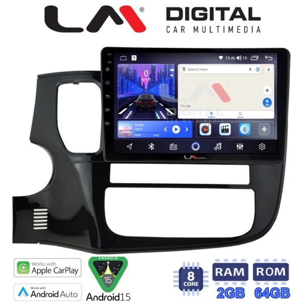 LM Digital - LM ZW8231 GPS Οθόνη OEM Multimedia Αυτοκινήτου για MITSUBISHI OUTLANDER  2013> (CarPlay/AndroidAuto/BT/GPS/WIFI) - Image 1
