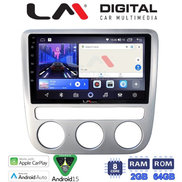 LM Digital - LM ZW8488 GPS Οθόνη OEM Multimedia Αυτοκινήτου για VW Scirocco & Eos 2008 > 2013 (CarPlay/AndroidAuto/BT/GPS/WIFI) - Image 1
