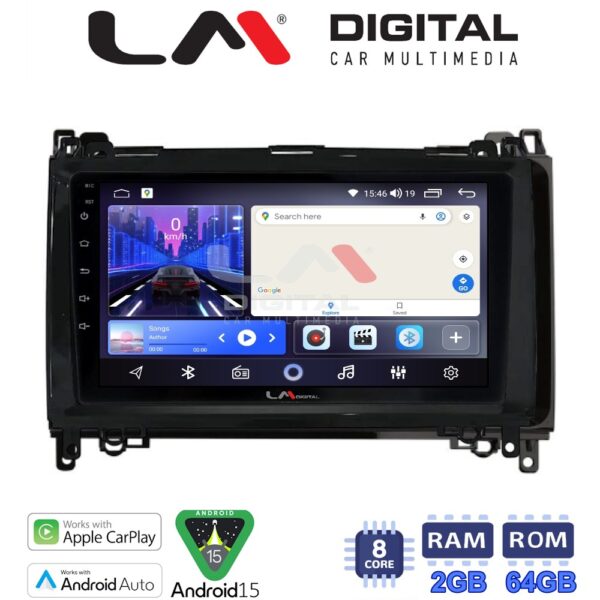 LM Digital - LM ZW8668 GPS Οθόνη OEM Multimedia Αυτοκινήτου για MERCEDES A(W169),B(W245) - SPRINTER - VITO   (CarPlay/AndroidAuto/BT/GPS/WIFI) - Image 1