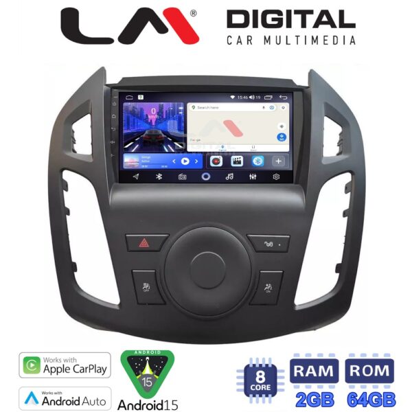 LM Digital - LM ZW8858B GPS Οθόνη OEM Multimedia Αυτοκινήτου για Ford Transit Connect 2013 > 2017 (CarPlay/AndroidAuto/BT/GPS/WIFI) - Image 1