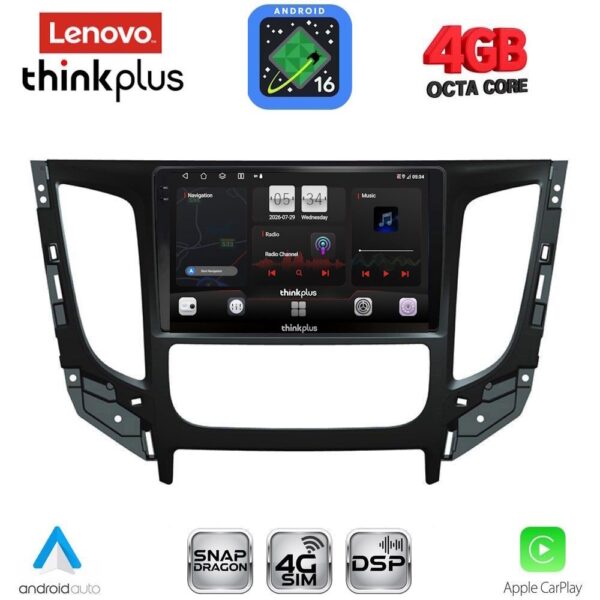 LENOVO LTG 7437CL_CPA (9inc) MULTIMEDIA TABLET for MITSUBISHI L200 mod. 2015-2019 with CLIMA - Image 1