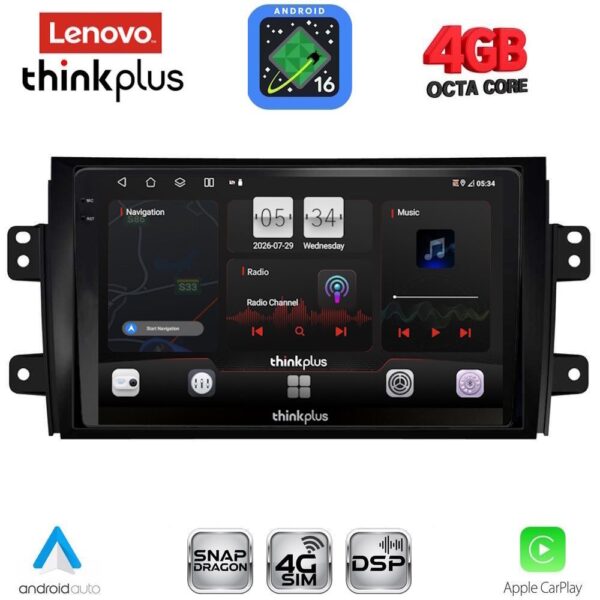 LENOVO LTG 7688_CPA (9inc) MULTIMEDIA TABLET for FIAT SEDICI – SUZUKI SX4 mod. 2005-2013 - Image 1