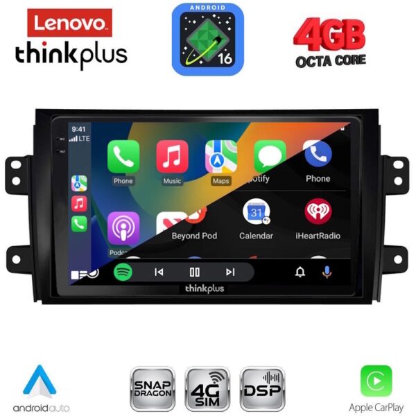LENOVO LTG 7688_CPA (9inc) MULTIMEDIA TABLET for FIAT SEDICI – SUZUKI SX4 mod. 2005-2013 - Image 2