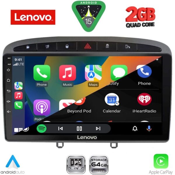 LENOVO LVD 2513GR_CPA (9inc) MULTIMEDIA TABLET for PEUGEOT 308 mod. 2007-2012 - RCZ mod. 2009-2015 (GREY) - Image 2