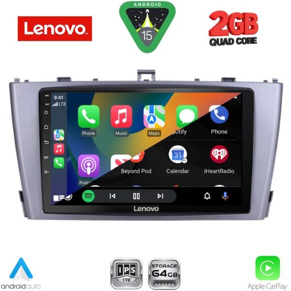 LENOVO LVD 2705SL_CPA (9inc) MULTIMEDIA TABLET for TOYOTA AVENSIS (T27) mod. 2009-2015 (SILVER) - Image 2