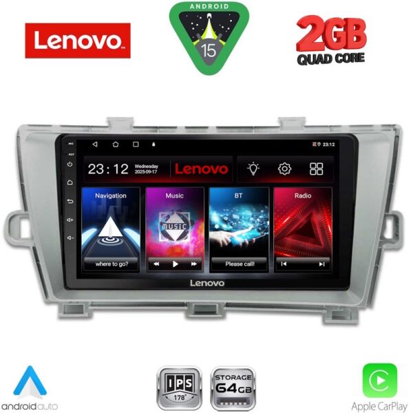 LENOVO LVD 2726SL_CPA (9inc) MULTIMEDIA TABLET for TOYOTA PRIUS mod. 2009-2015 (SILVER) - Image 1