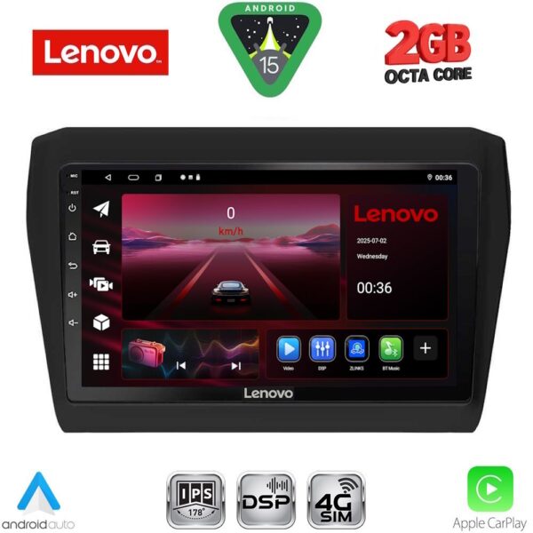LENOVO LVF 5686_CPA (9inc) MULTIMEDIA TABLET for SUZUKI SWIFT mod. 2017-2023 - Image 1