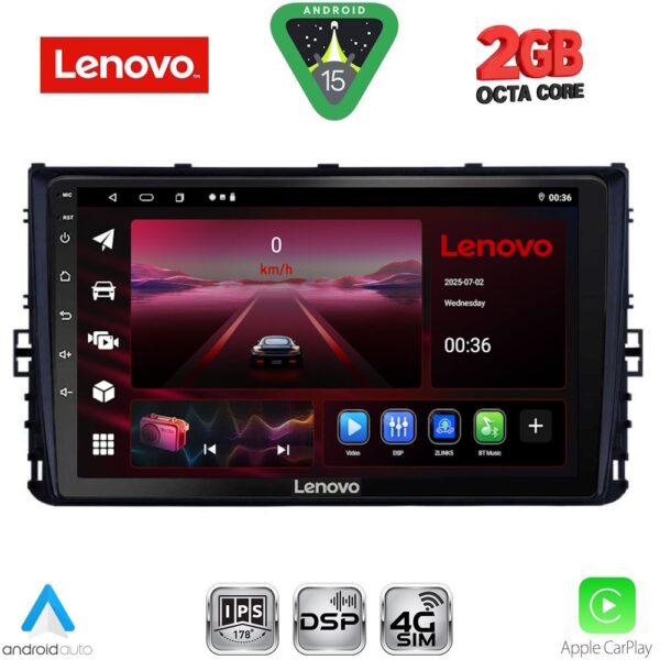 LENOVO LVF 5758_CPA (9inc) MULTIMEDIA TABLET for VW POLO – TROC – TCROSS - TAIGO  mod. 2017-2026 - Image 1