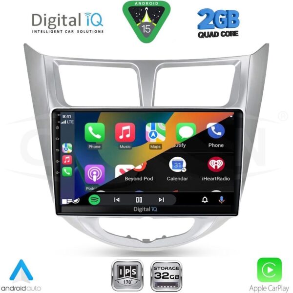 DIGITAL IQ RSD 1250_CPA (9inc) MULTIMEDIA TABLET for HYUNDAI ACCENT - VERNA mod. 2011-2017 - Image 2