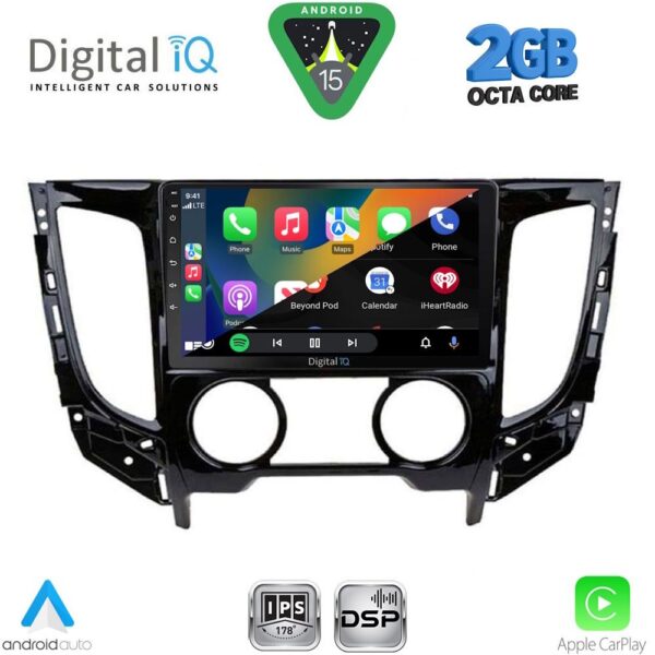 DIGITAL IQ RSF 4437_CPA A/C (9inc) MULTIMEDIA TABLET for MITSUBISHI L200 mod. 2015-2019 with A/C - Image 2