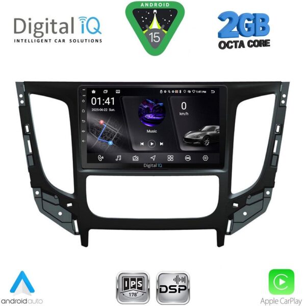 DIGITAL IQ RSF 4437_CPA CLIMA (9inc) MULTIMEDIA TABLET for MITSUBISHI L200 mod. 2015-2019 with CLIMA - Image 1