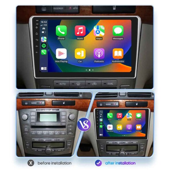 LENOVO LVE 8704BL_CPAA (9inc) MULTIMEDIA TABLET for TOYOTA AVENSIS (T25) mod. 2003-2009 (BLACK) - Image 3