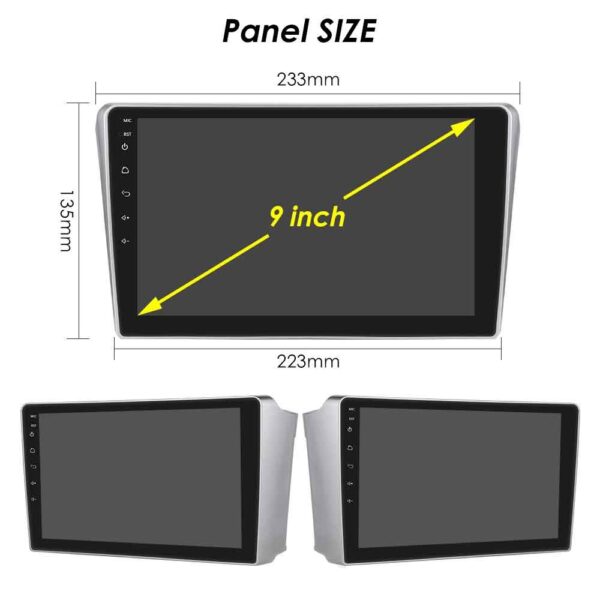 LENOVO LVE 8704BL_CPAA (9inc) MULTIMEDIA TABLET for TOYOTA AVENSIS (T25) mod. 2003-2009 (BLACK) - Image 4