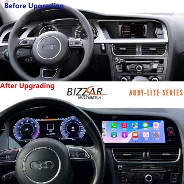 Bizzar Lite Series Dual Screen AUDI A4 (B8) 2008-2015 Android14 8Core (4+64GB) Multimedia & Dashboard 22,8" - Image 3