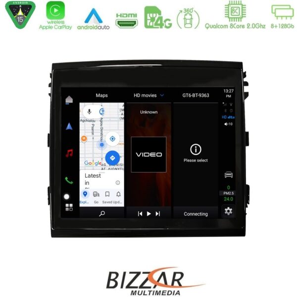 Bizzar OEM Porsche Cayenne 2011-2016 8core Android15 8+128GB Navigation Multimedia 8,4" (OEM STYLE) - Image 2