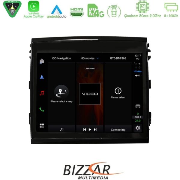 Bizzar OEM Porsche Cayenne 2011-2016 8core Android15 8+128GB Navigation Multimedia 8,4" (OEM STYLE) - Image 1