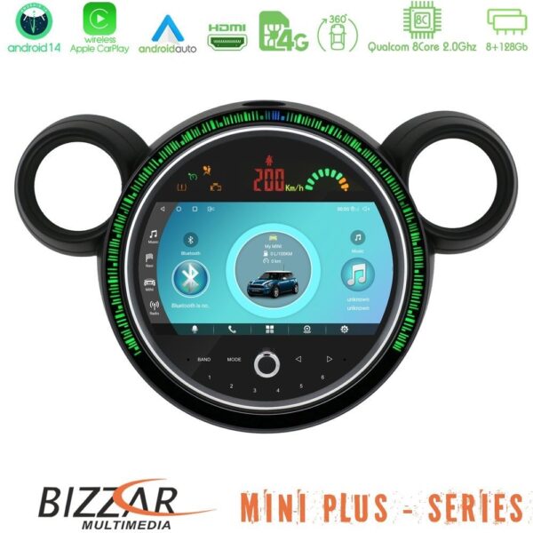 Bizzar OEM Mini Countryman R60 8core Android14 8+128GB Navigation Multimedia System 9" (New 2024 Style) - Image 2