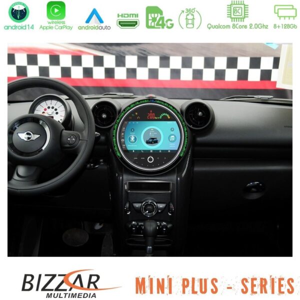 Bizzar OEM Mini Countryman R60 8core Android14 8+128GB Navigation Multimedia System 9" (New 2024 Style) - Image 1