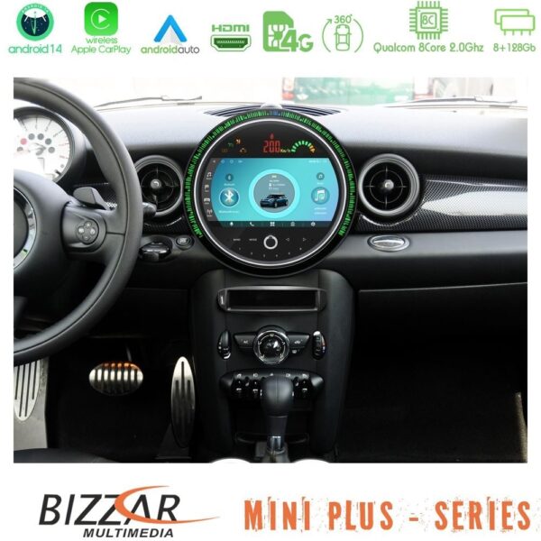 Bizzar OEM Mini Cooper/One R56 2010~2014 8core Android14 8+128GB Navigation Multimedia System 9" (New 2024 Style) - Image 1