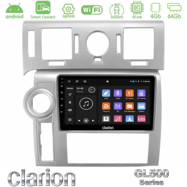 Clarion GL500 Series 8Core Android ClarionOS 4+64GB Hummer H2 2008-2009 Navigation Multimedia Tablet 9" - Image 1