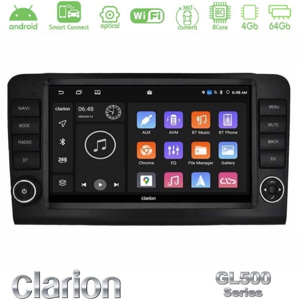 Clarion GL500 Series 8Core Android ClarionOS 4+64GB  Mercedes ML/GL Class W164 2006-2011 Navigation Multimedia Tablet 9"    (OEM Look) - Image 1