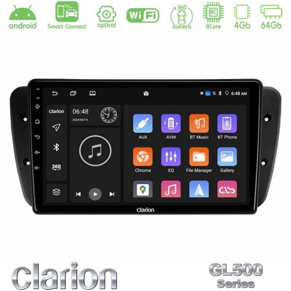 Clarion GL500 Series 8Core Android ClarionOS 4+64GB Seat Ibiza 2008-2012 Navigation Multimedia Tablet 9" - Image 1